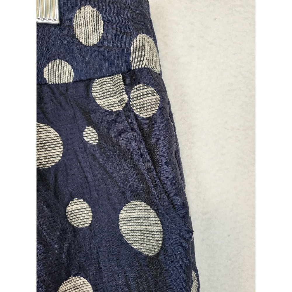 Charlotte Russe Womens Mini Skirt High Waist Polka Dot Navy White Size 10 - Picture 3 of 6